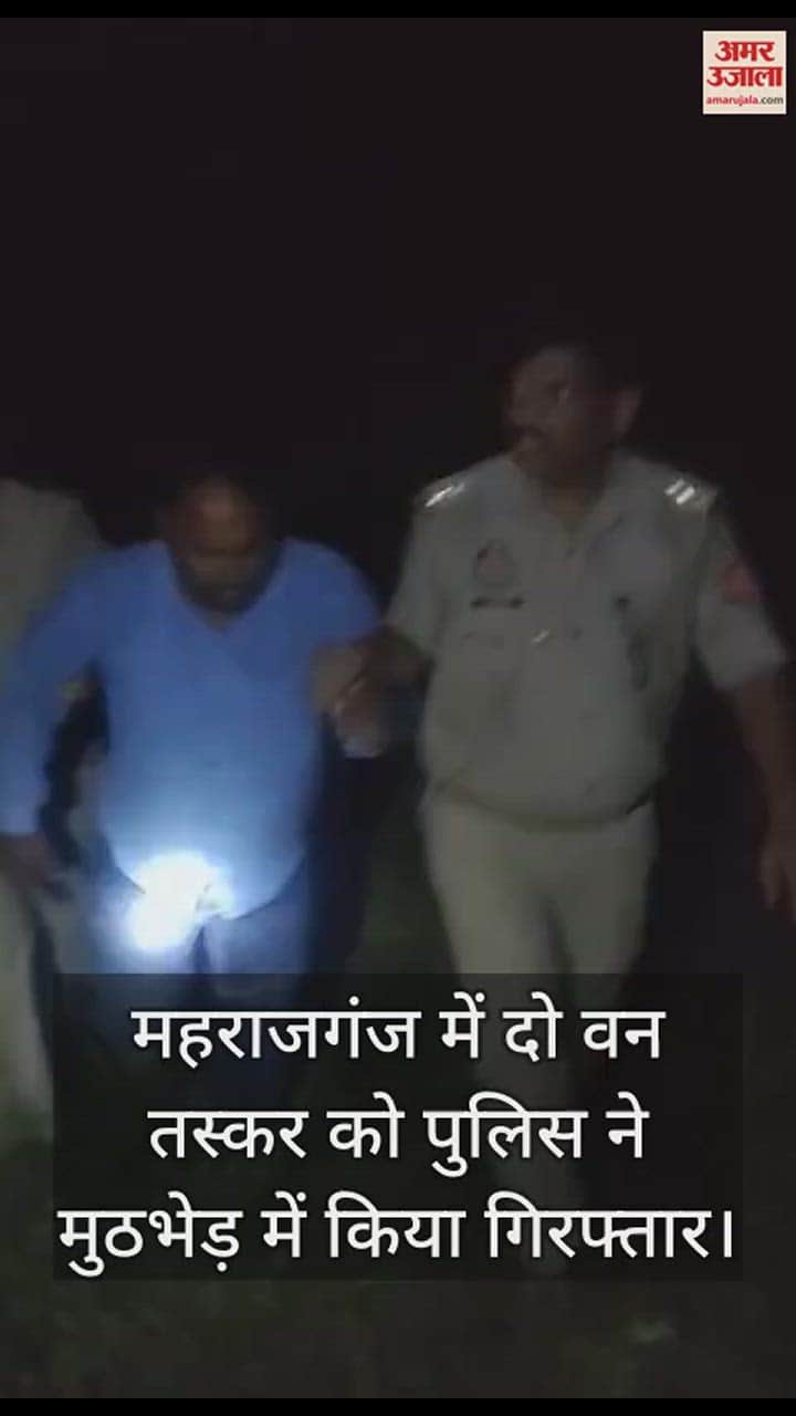 VIDEO : महराजगंज पुलिस की दो वन तस्कर के साथ हुई मुठभेड़
