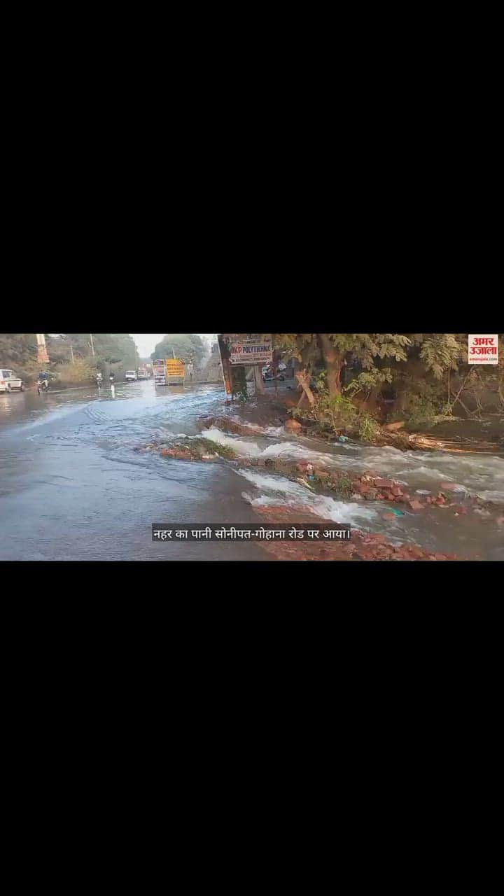 VIDEO : सोनीपत में करियर लिंक चैनल नहर फिर टूटी, फसल जलमग्न, दिल्ली में गहरा सकता है पेयजल संकट