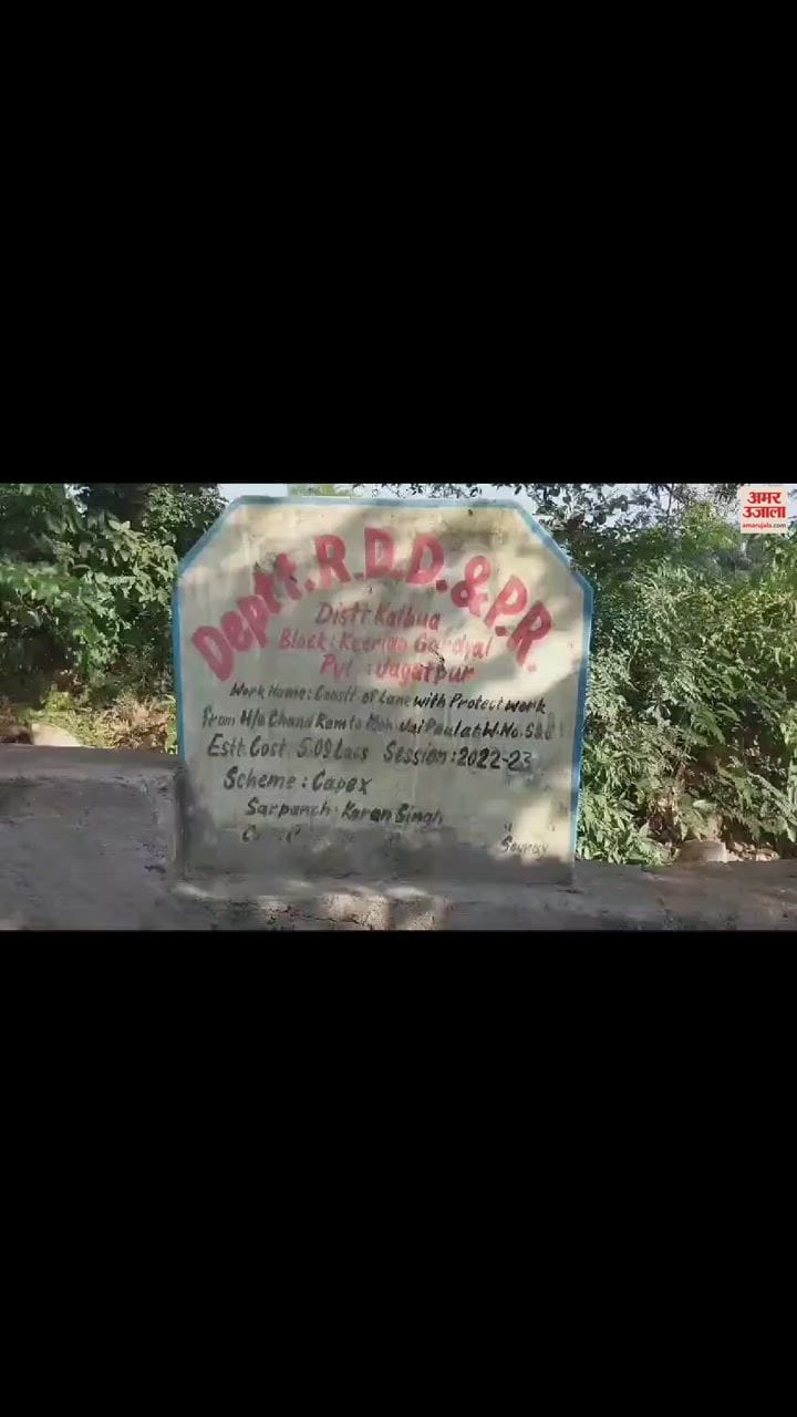 VIDEO : कब जागेगी सरकार... आजादी के 75 वर्ष बीते, कठुआ के गांव जगतपुर में न बनी सड़क, न मिल रहा पानी