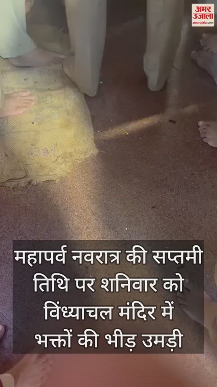 VIDEO : विंध्याचल मंदिर में पुलिस और पंडे भिड़े