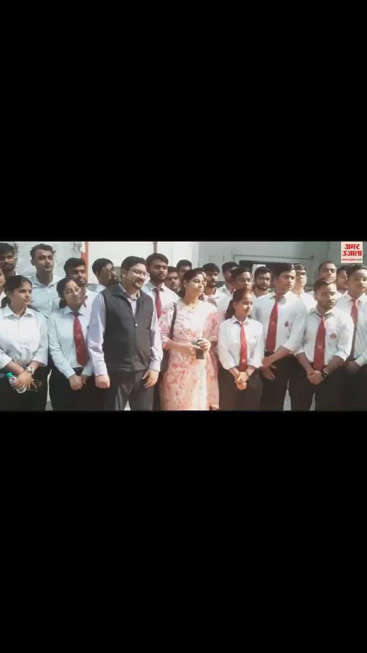 VIDEO : तीर्थंकर महावीर विश्वविद्यालय के छात्र-छात्राएं पहुंचे अमर उजाला दफ्तर, जानी अखबार की बारीकियां