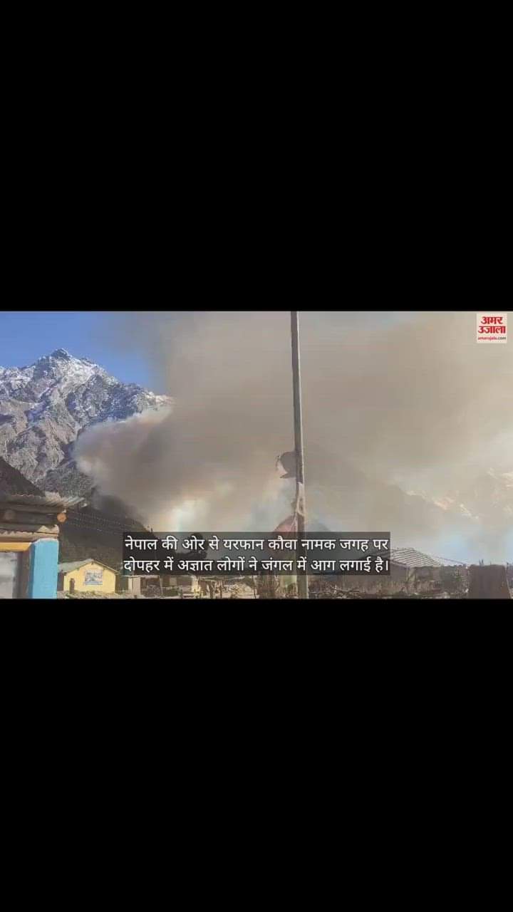 VIDEO : नेपाल के जंगल की आग का खामियाजा भुगत रहे भारतीय नागरिक, देखें वीडियो