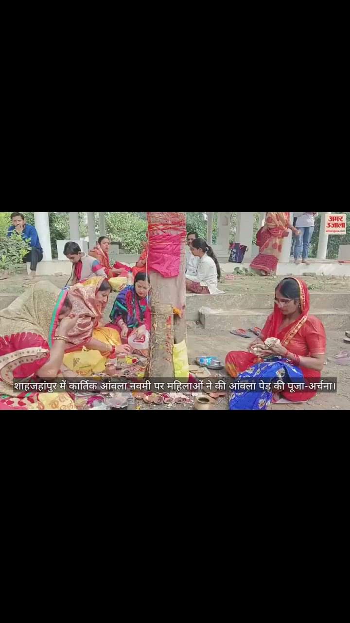 VIDEO : शाहजहांपुर में धूमधाम से मनाई गई आंवला नवमी, महिलाओं ने विधि-विधान से की पूजा-अर्चना