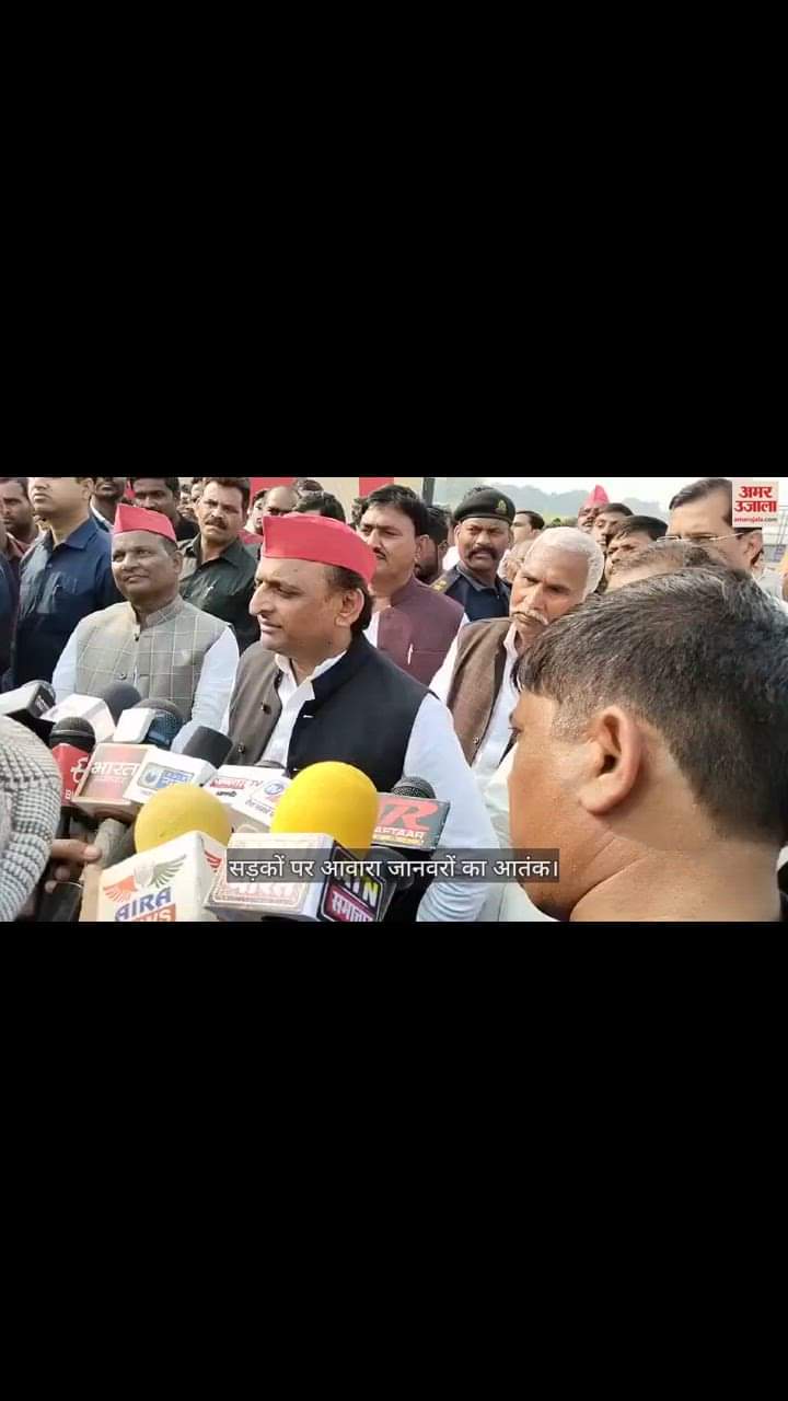 VIDEO : सीएम योगी पर अखिलेश यादव का निशाना- बोले सांड से नहीं कर पा रहे सुरक्षा और तो...