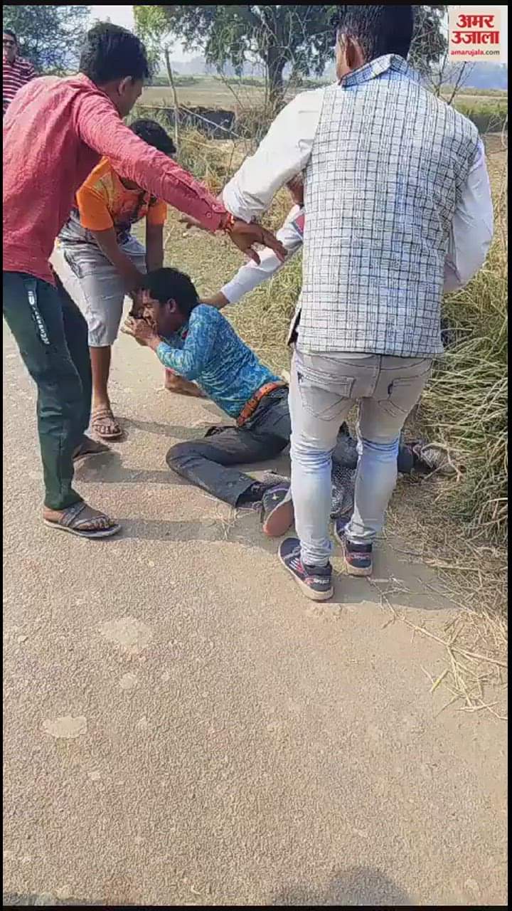 VIDEO : निषाद पार्टी के कार्यकर्ता को पूर्व प्रधान ने भाइयों संग पीटा, सोशल मीडिया पर वीडियो वायरल