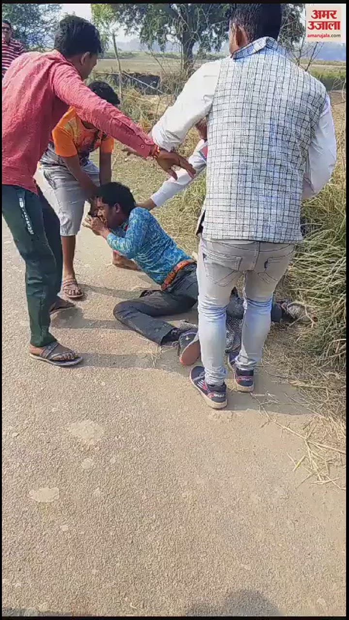VIDEO : निषाद पार्टी के कार्यकर्ता को पूर्व प्रधान ने भाइयों संग पीटा, सोशल मीडिया पर वीडियो वायरल