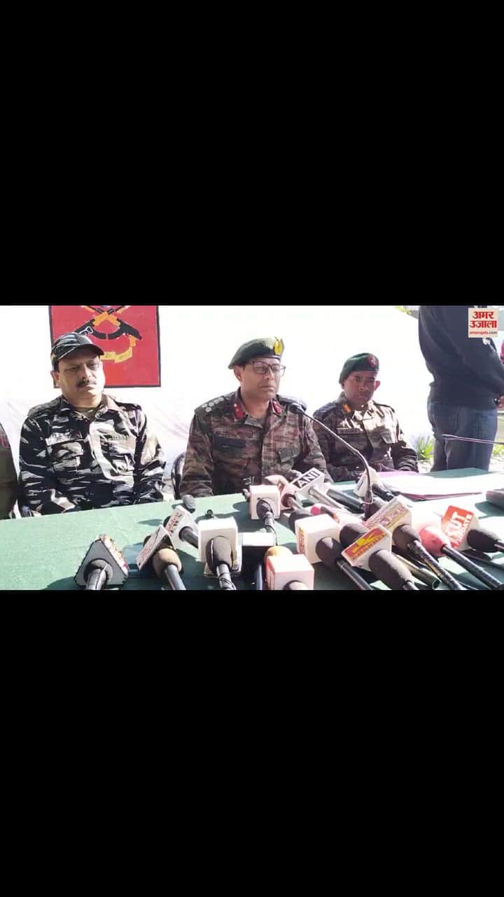 VIDEO : The terrorist was hiding in a narrow cave in the dense forest