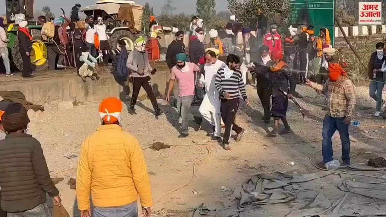 VIDEO : former Congress MLA Madan Lal Jalalpur, Shambhu border, viral video