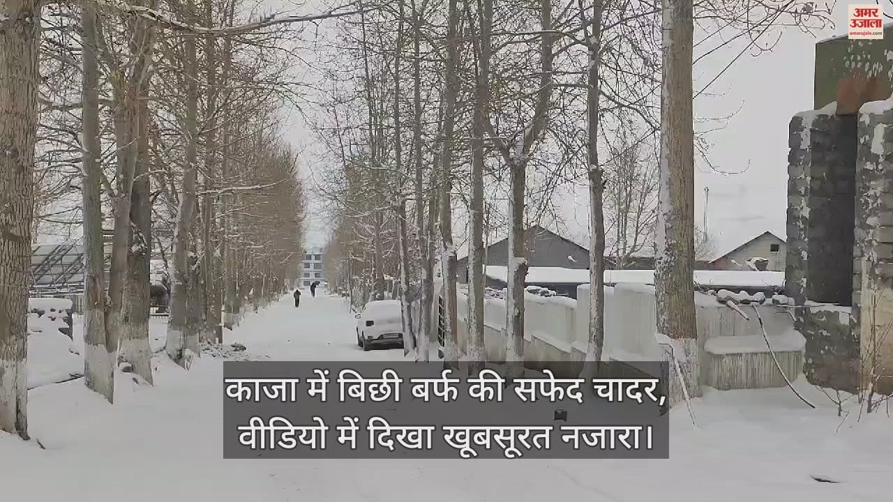 VIDEO : White sheet of snow spread in Kaza, beautiful view seen in the video