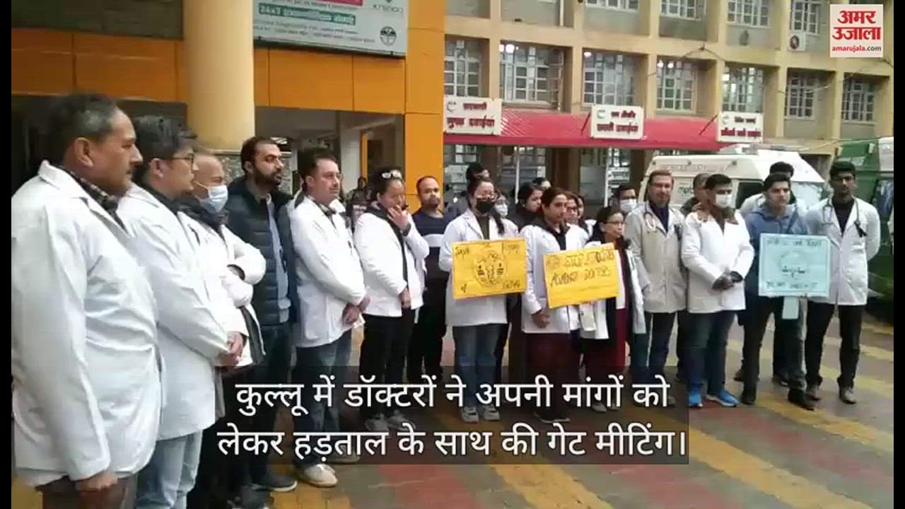 VIDEO : Doctors held gate meeting during strike in Kullu