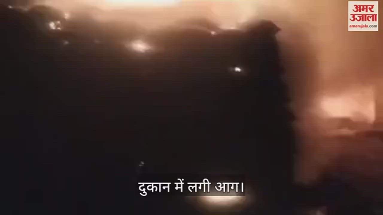 VIDEO : नारनौल में अनाज मंडी में खल बिनौल की दुकान में आग लगने से दो लोगों की मौत
