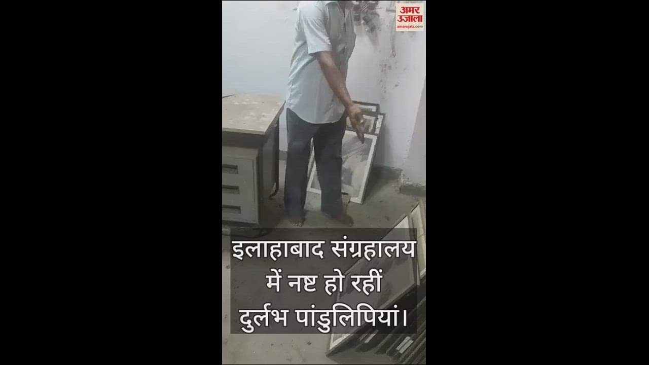 VIDEO : इलाहाबाद संग्रहालय : दो दशक से जमीन पर रखी थीं पांडुलिपियां, दुर्लभ पेंटिंग भी हुई बर्बाद