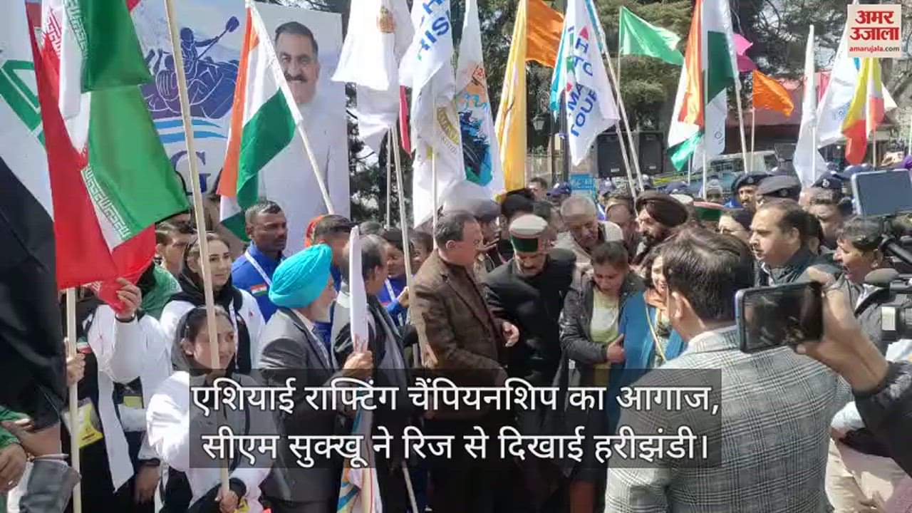 VIDEO : Asian Rafting Championship begins, CM Sukhu flags off from the ridge