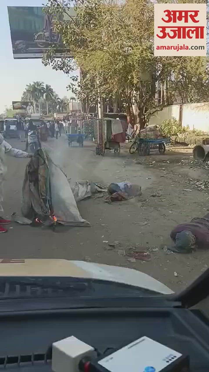 VIDEO : मधुमक्खियों के हमले से दो युवक हुए बेहोश, एंबुलेंस कर्मी ने पीपीई किट पहनकर बचाई जान