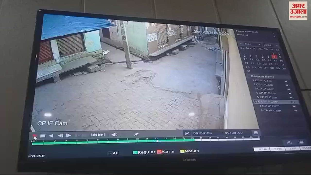 VIDEO : pack of dogs attacked a six year old girl in Amroha, the incident was captured in CCTV