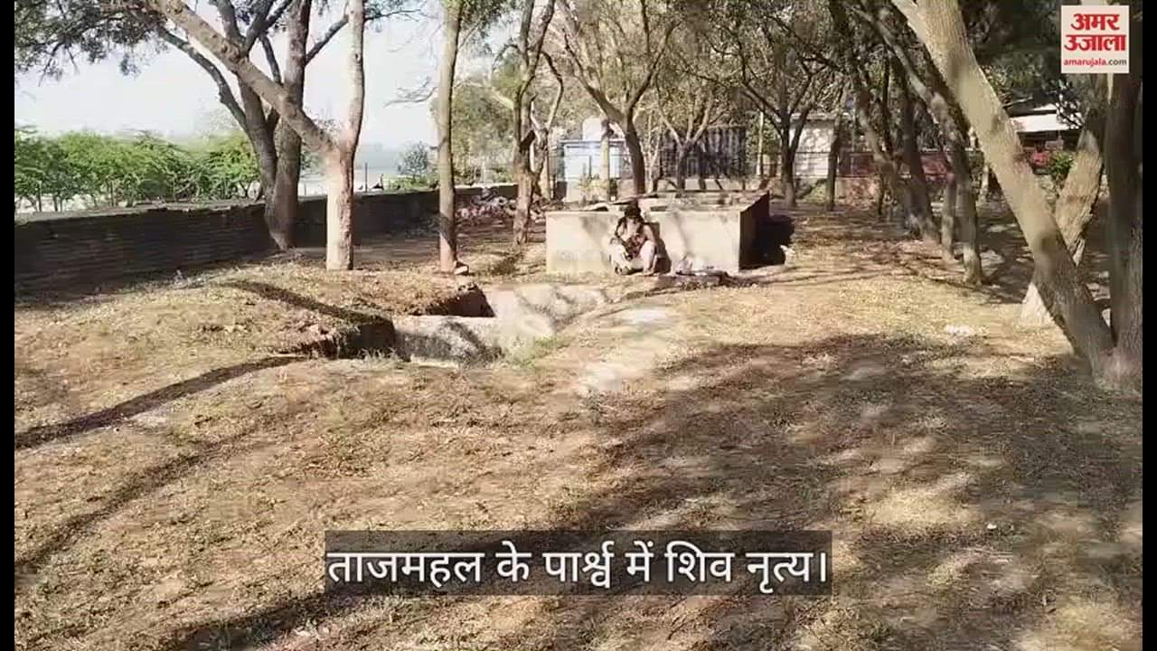 VIDEO : महाशिवरात्रि पर ताज के पार्श्व में शिव नृत्य, डम-डम डमरू की आवाज और फिर हुई आरती