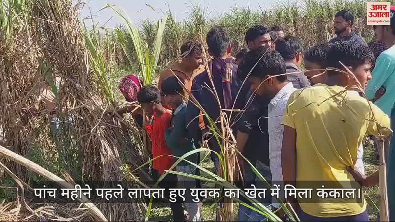 VIDEO : पांच महीने पहले लापता हुए युवक का खेत में मिला कंकाल, पुलिस जांच में जुटी