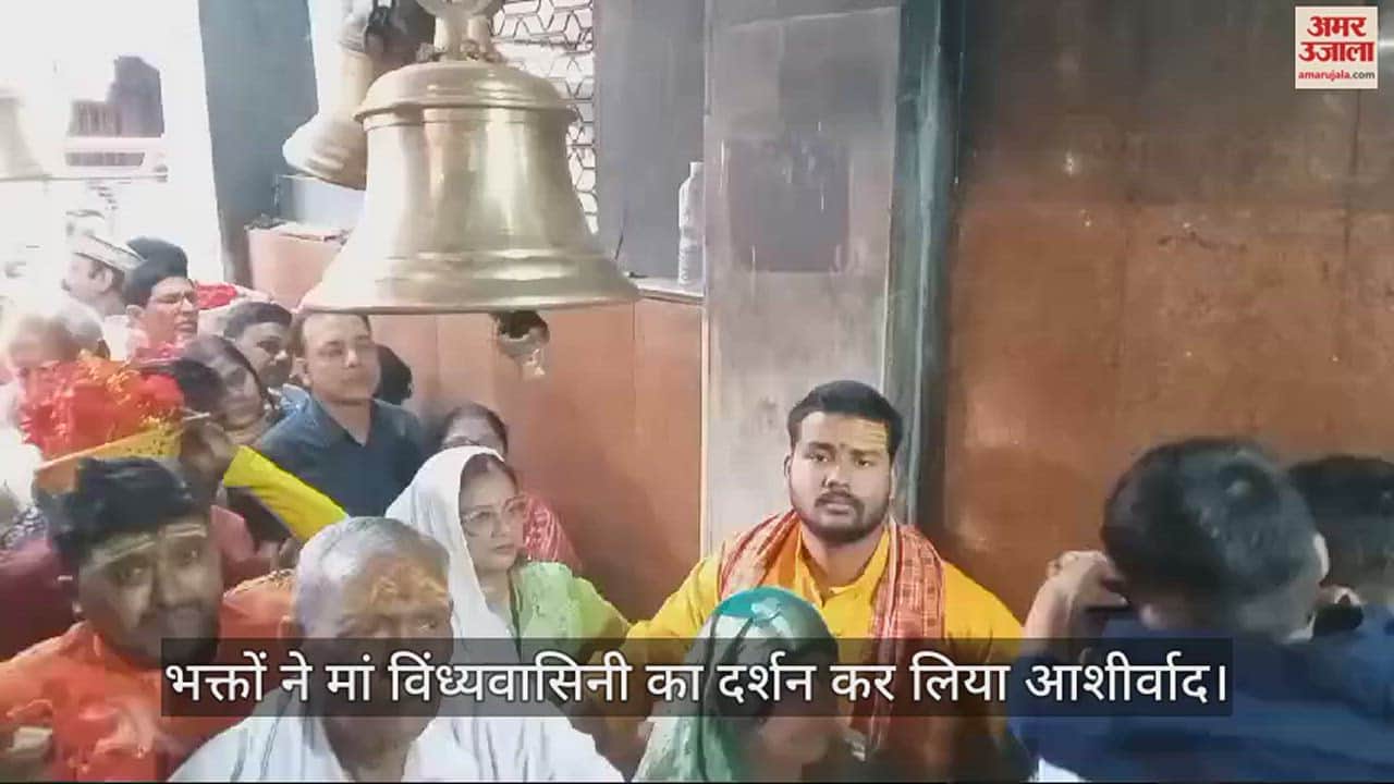 VIDEO : Rangbhari Ekadashi 2024 Devotees worshiped in Maa Vindhyavasini temple