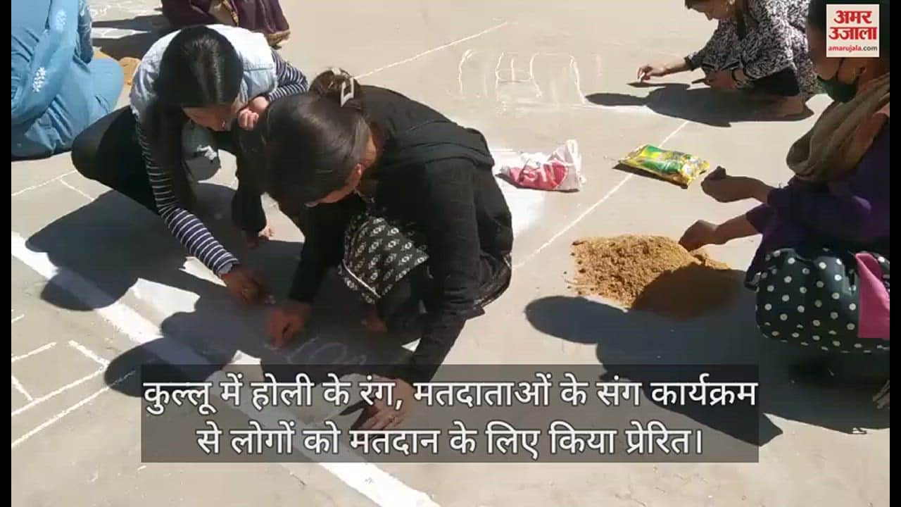 VIDEO : Holi colors in Kullu, program with voters inspired people to vote