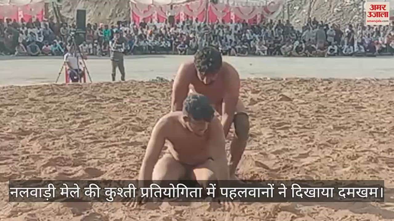 VIDEO : Wrestlers showed their strength in the wrestling competition of Nalwadi fair.