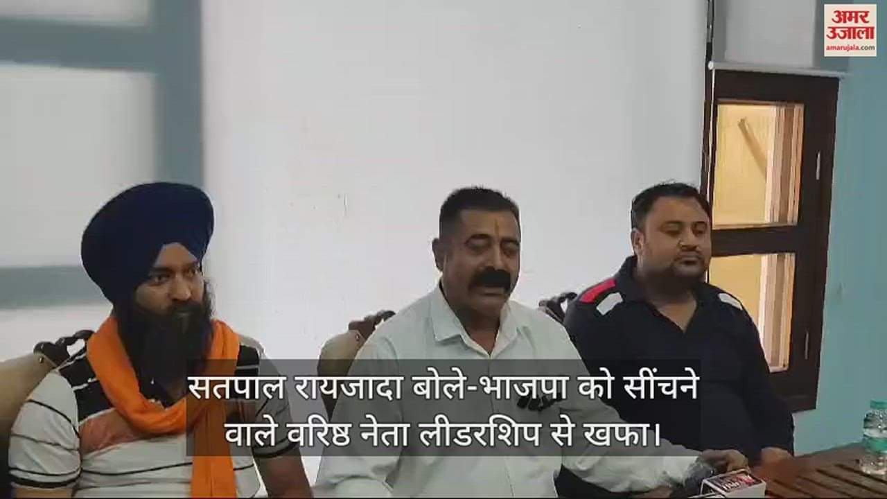VIDEO : Satpal Raizada said  senior leaders who irrigate BJP are unhappy with the leadership