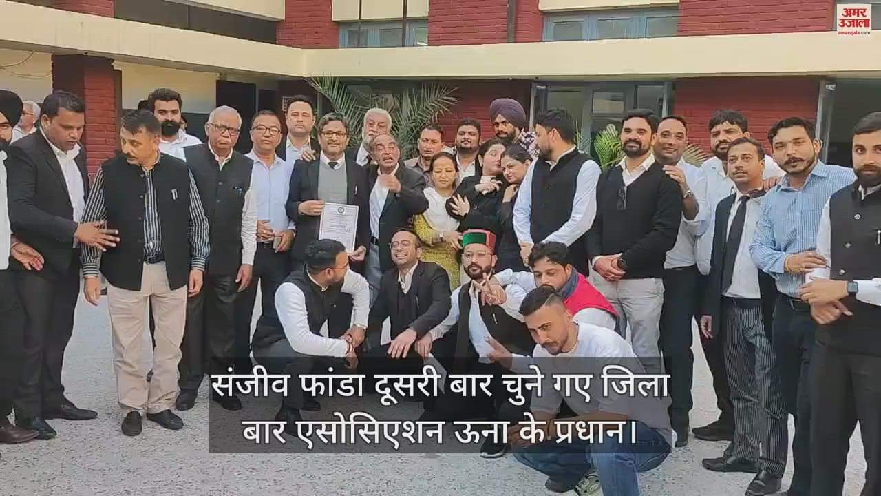 VIDEO : Sanjeev Phanda elected head of District Bar Association Una for the second time