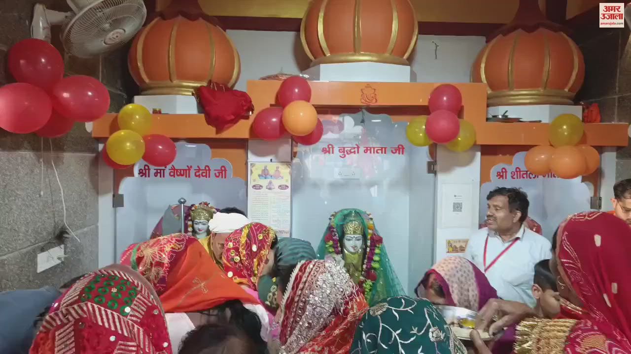 VIDEO : झज्जर में माता के दर्शन के लिए लगी एक किलोमीटर लंबी लाइन