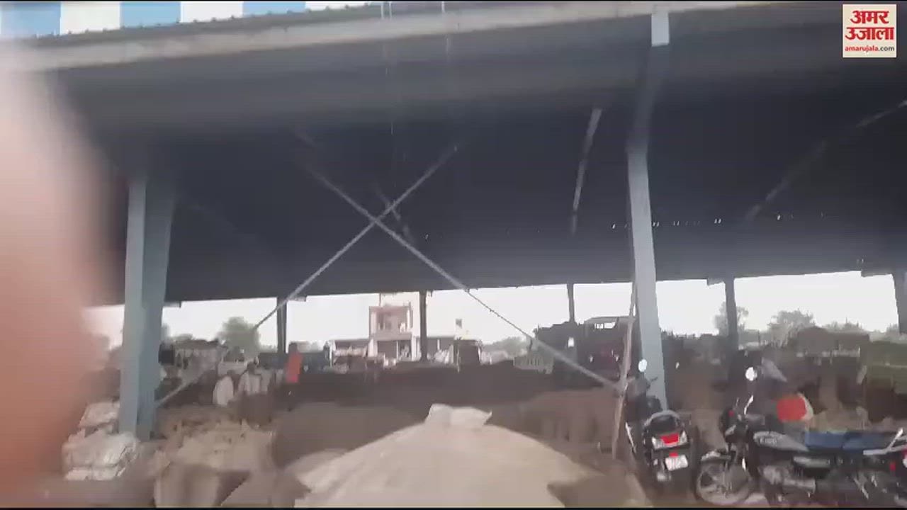 VIDEO : नारनौल में हुई बारिश, मंडियों में खुले में पड़ी सरसों भीगी