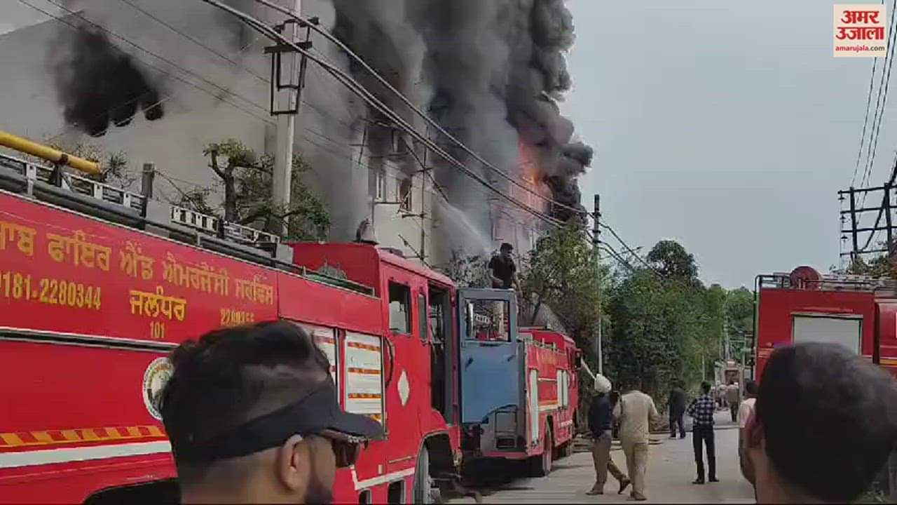 VIDEO : Fire Broke Out In Factory Of Jalandhar