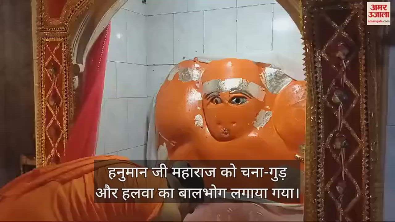 VIDEO : हनुमान जी का पंचामृत से हुआ अभिषेक, घंटे और घड़ियाल की ध्वनि से आनंदित हो उठे भक्त