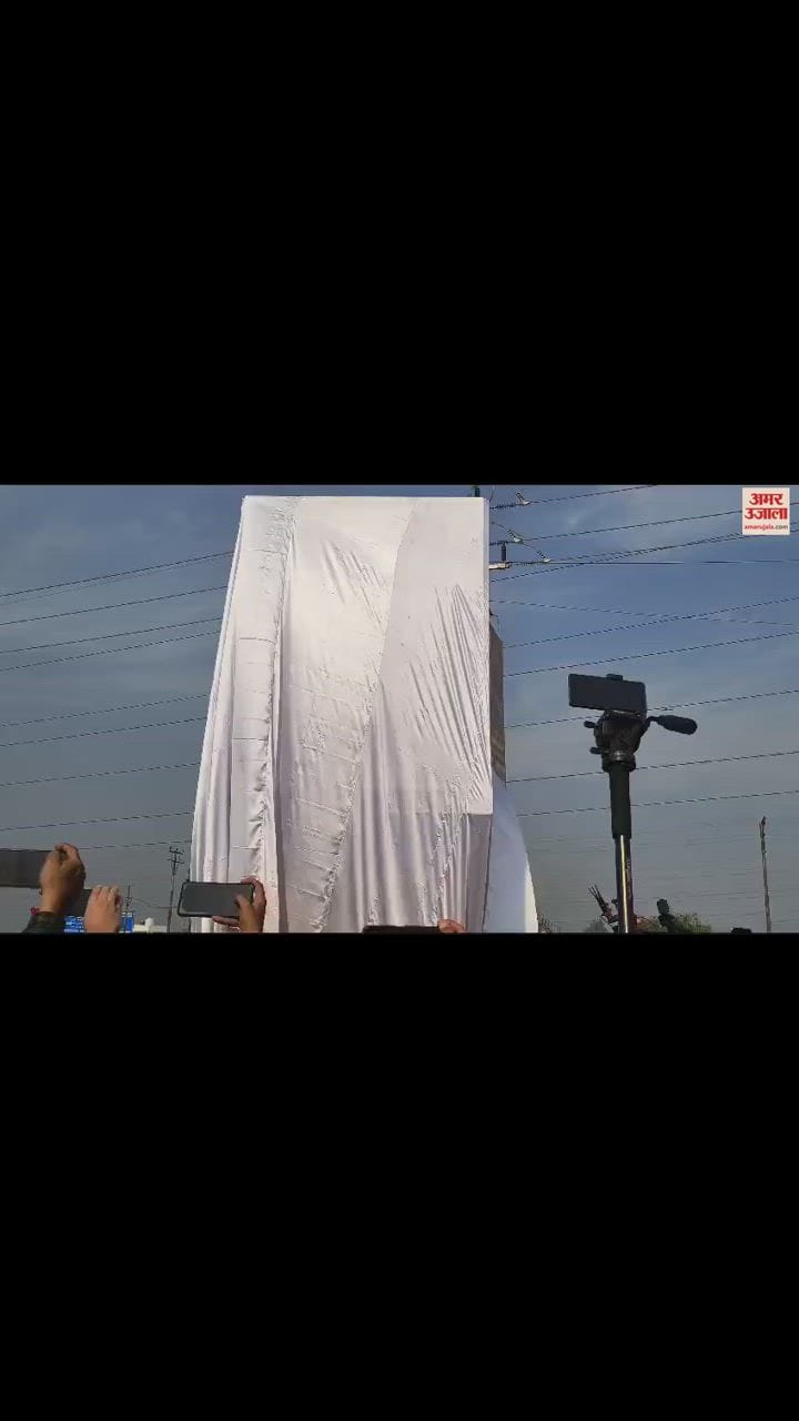 VIDEO : Baba Banda Singh Bahadur's statue installed in Bhagwati Nagar Chowk jamm