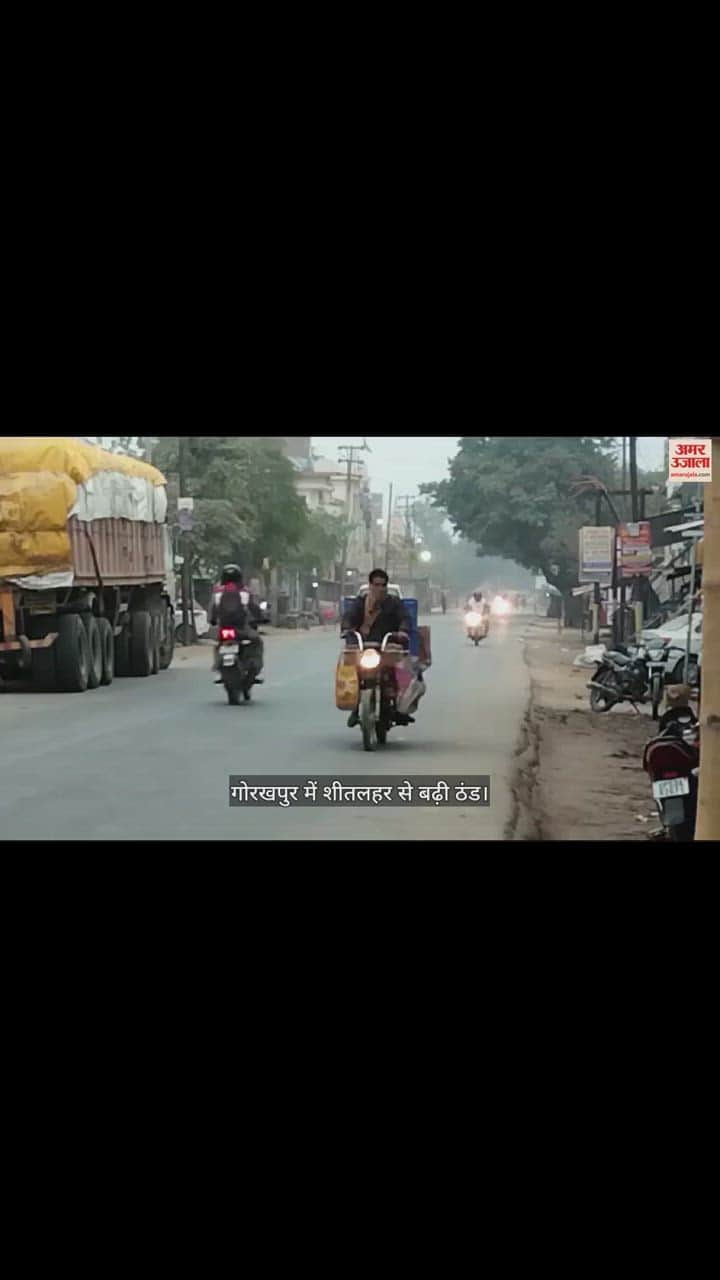 VIDEO : Cold wave increased cold and melting in Gorakhpur