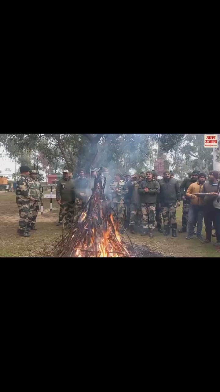 VIDEO : Villagers celebrated Lohri with soldiers on the border in Samba