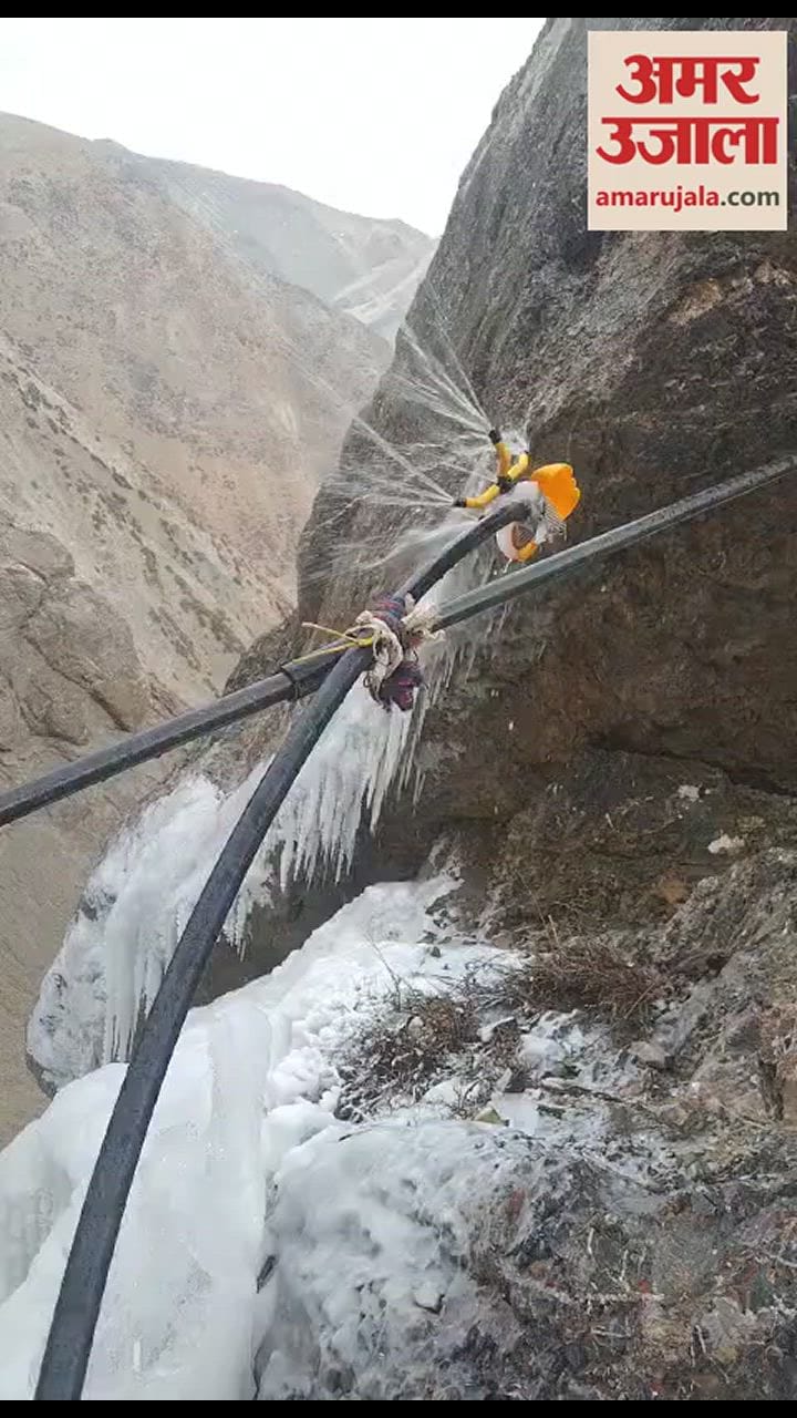 VIDEO : People of Hango village in Kinnaur created artificial glacier to get rid of water problem