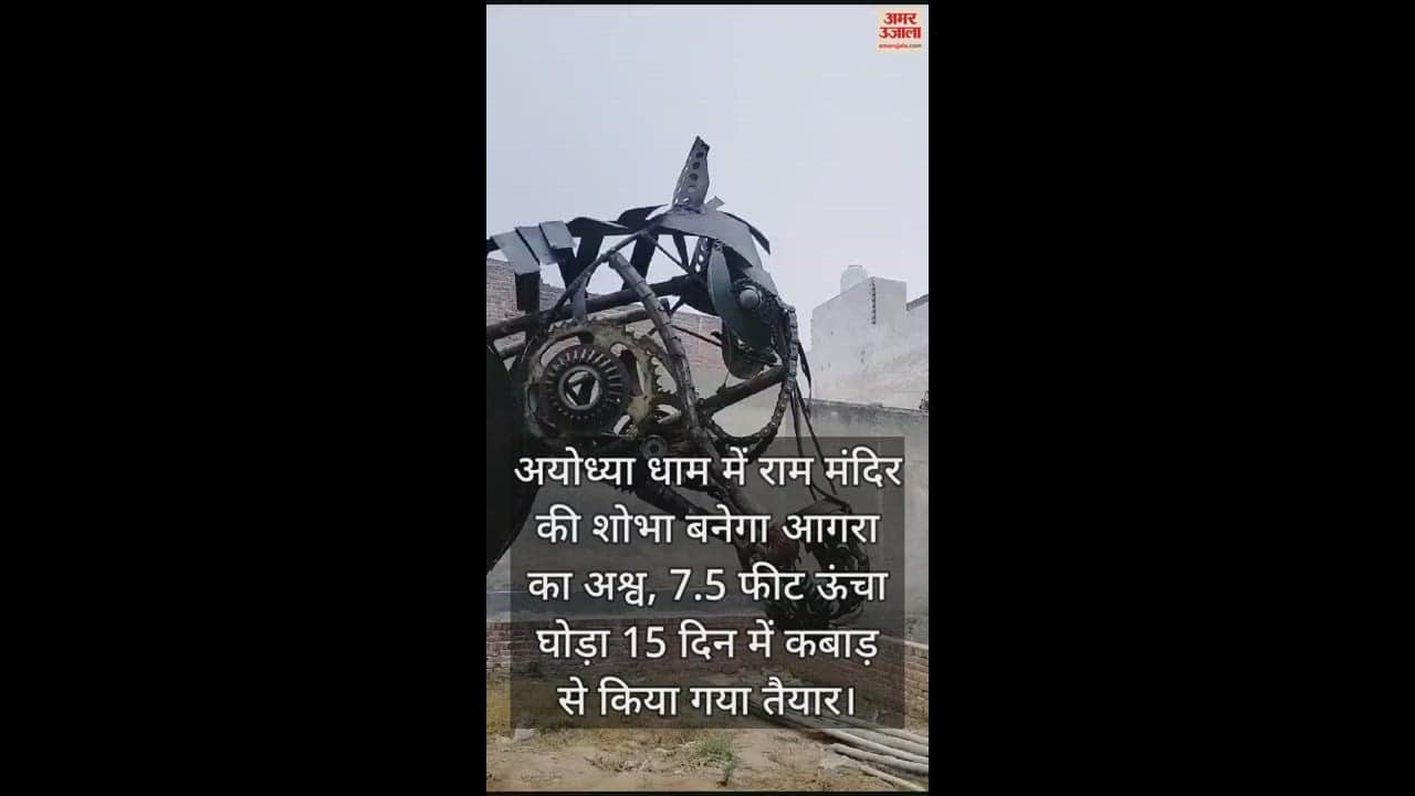 VIDEO : अयोध्या धाम में राम मंदिर की शोभा बनेगा आगरा का अश्व