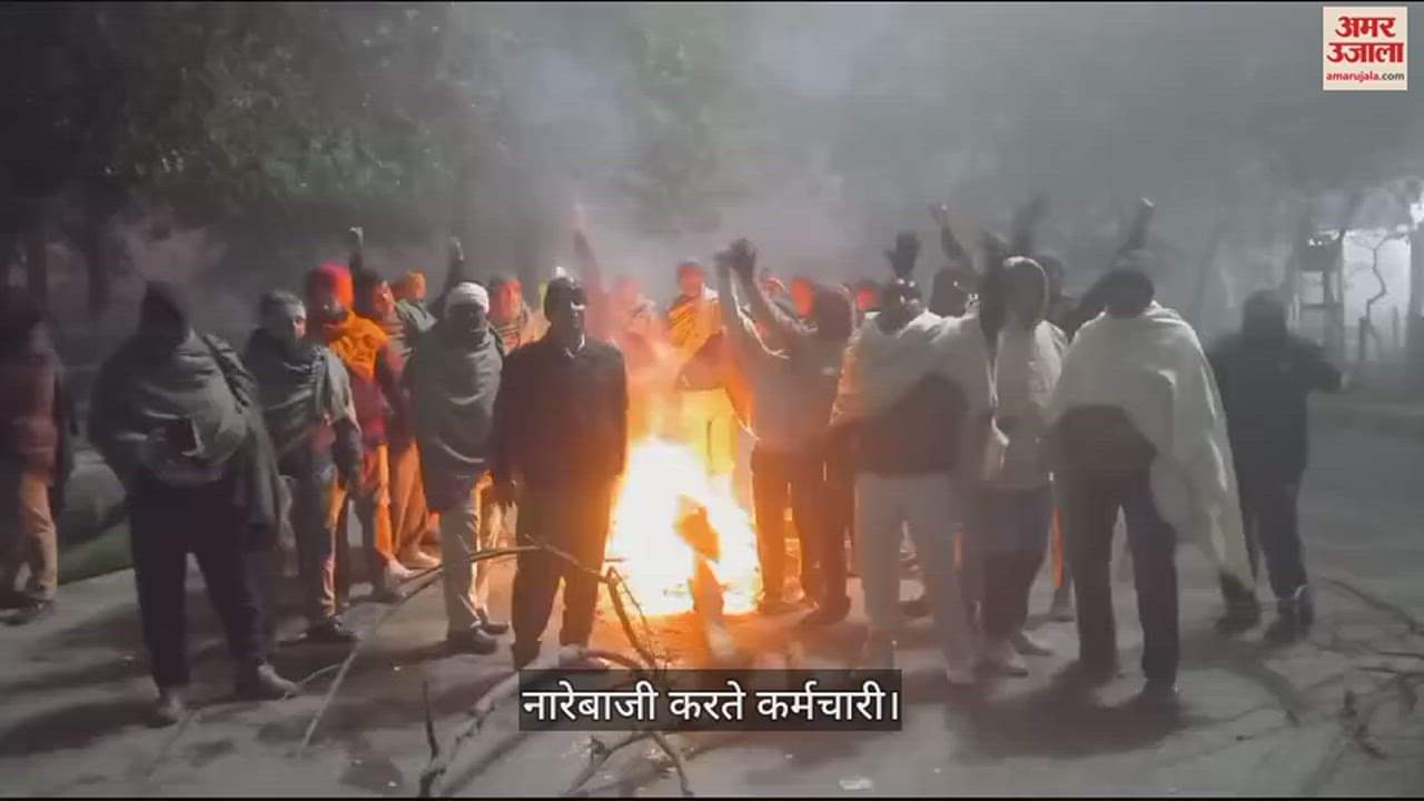 VIDEO : नारनौल डिपो के बाहर चालक व परिचालक सरकार के खिलाफ कर रहे रोष प्रदर्शन