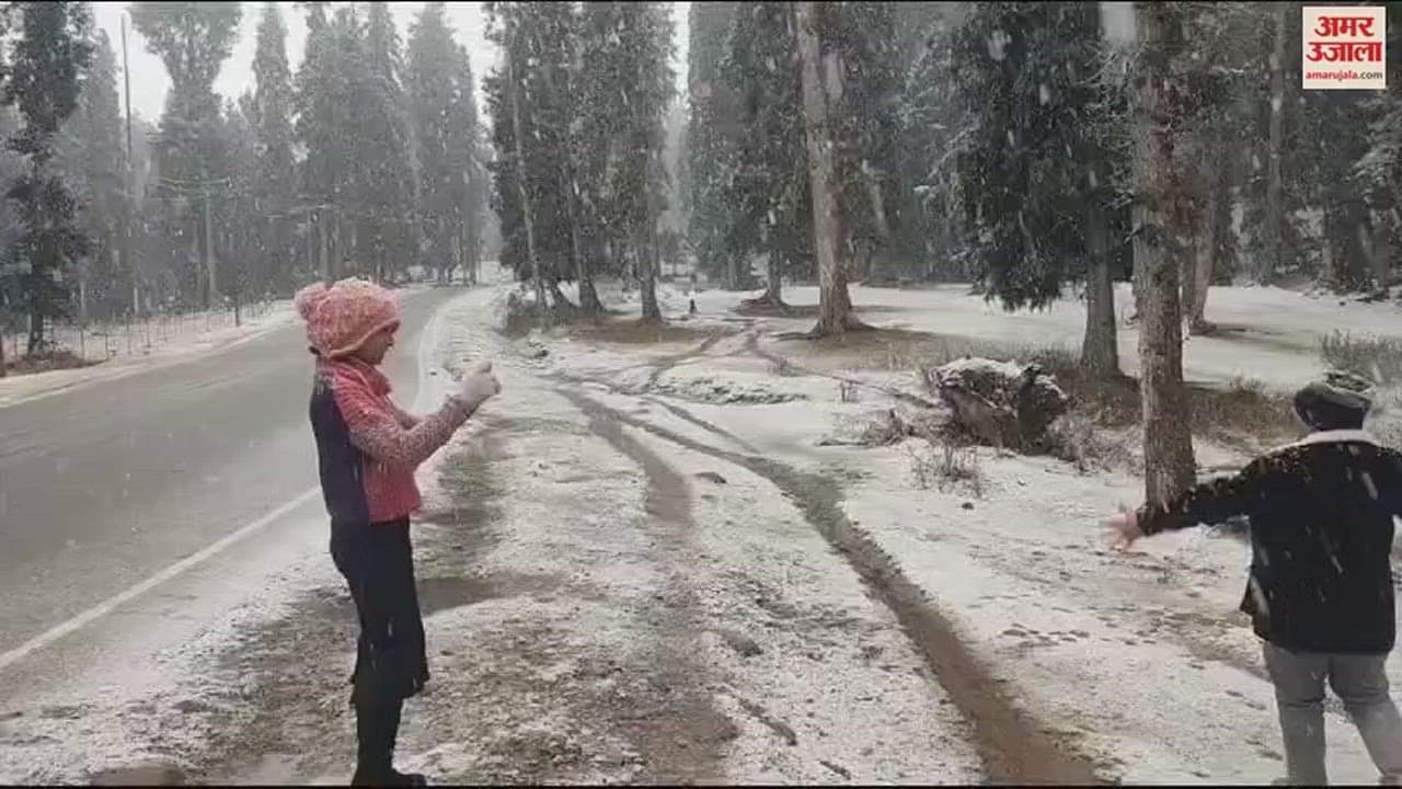 VIDEO : snowfall in gulmarg sonmarg and other hilly areas of jammu kashmir