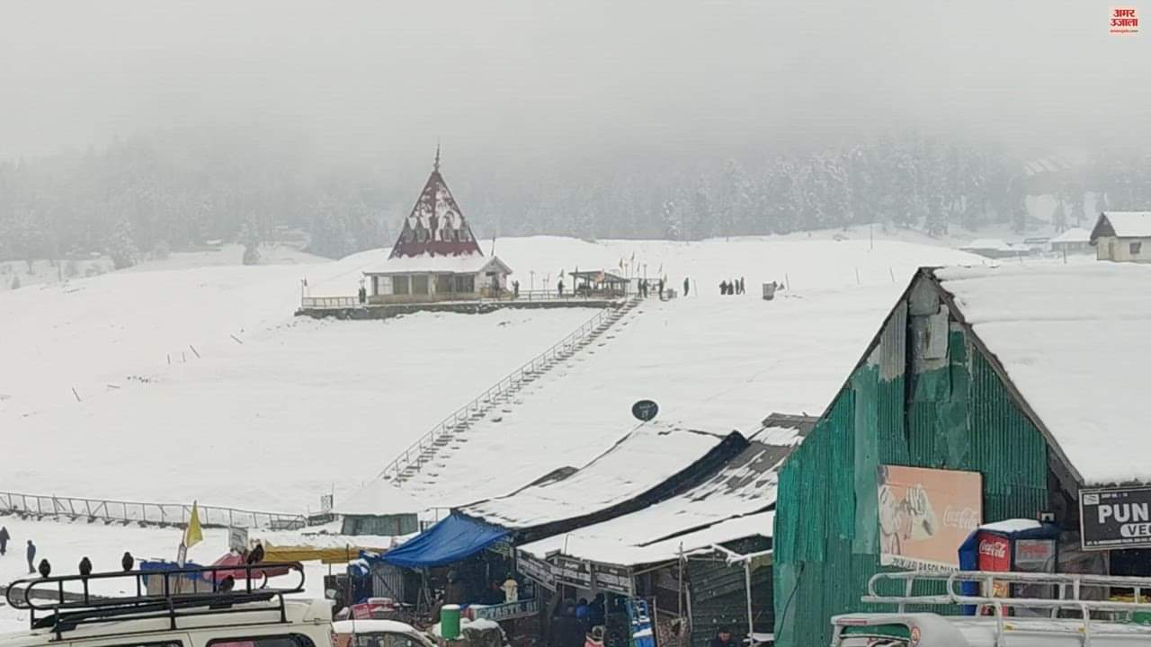 VIDEO : Beautiful views seen after snowfall in Gulmarg