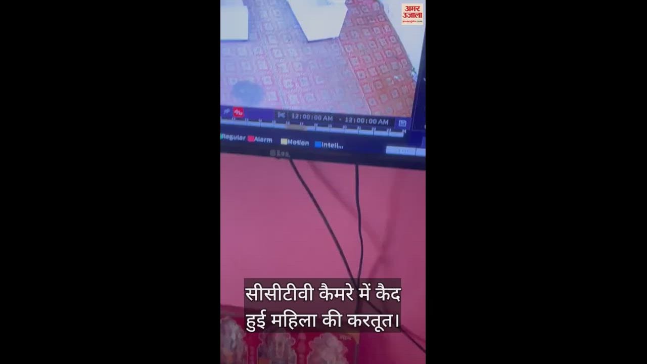 VIDEO : prayagraj : मैरिज लॉन से महिला ने सोने-चांदी से भरे बैग को उड़ाया, घटना सीसीटीवी कैमरे में कैद