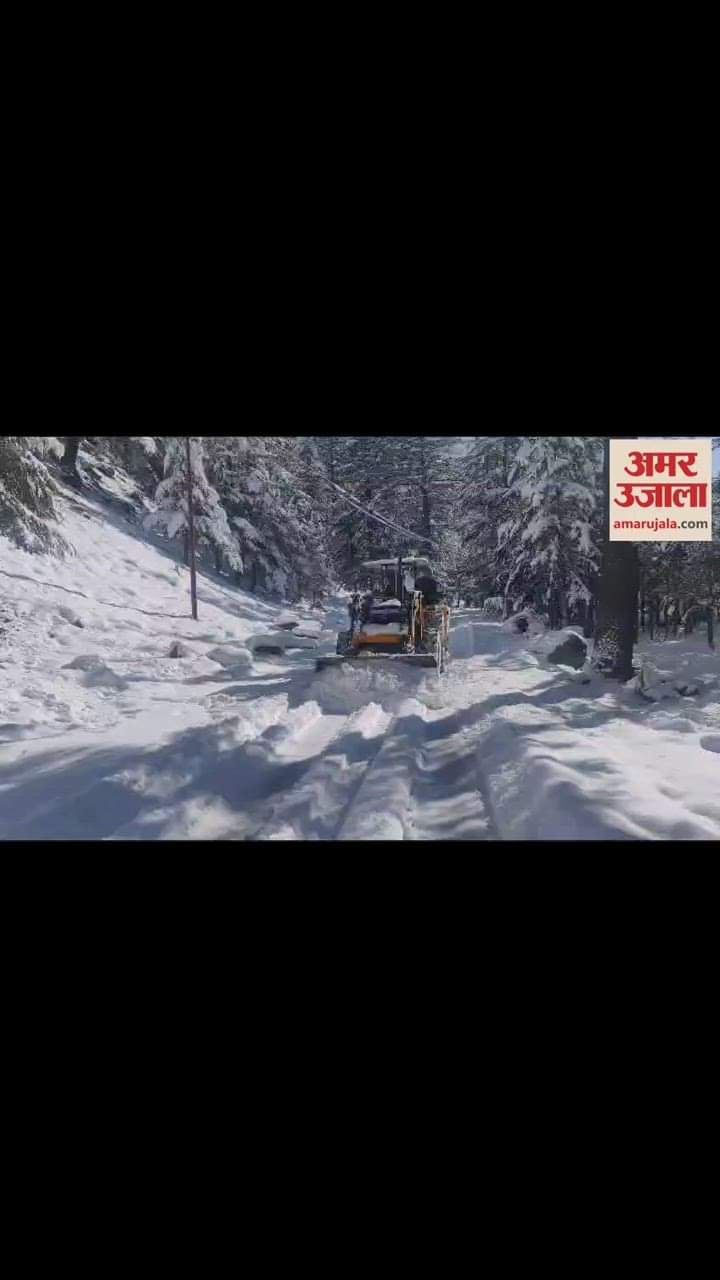 VIDEO : After heavy snowfall, difficulties increased in district Kullu and tribal area Lahaul.