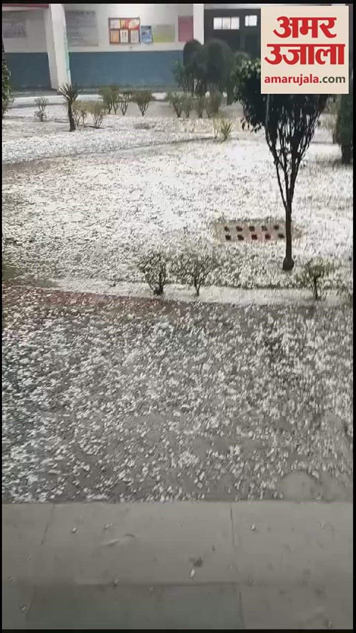 VIDEO : Hailstorm in Chandigarh