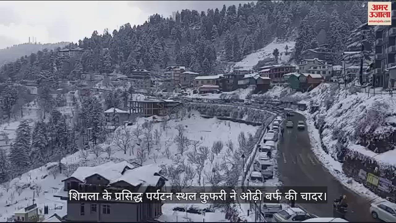 VIDEO : Shimla's famous tourist spot Kufri covered with snow