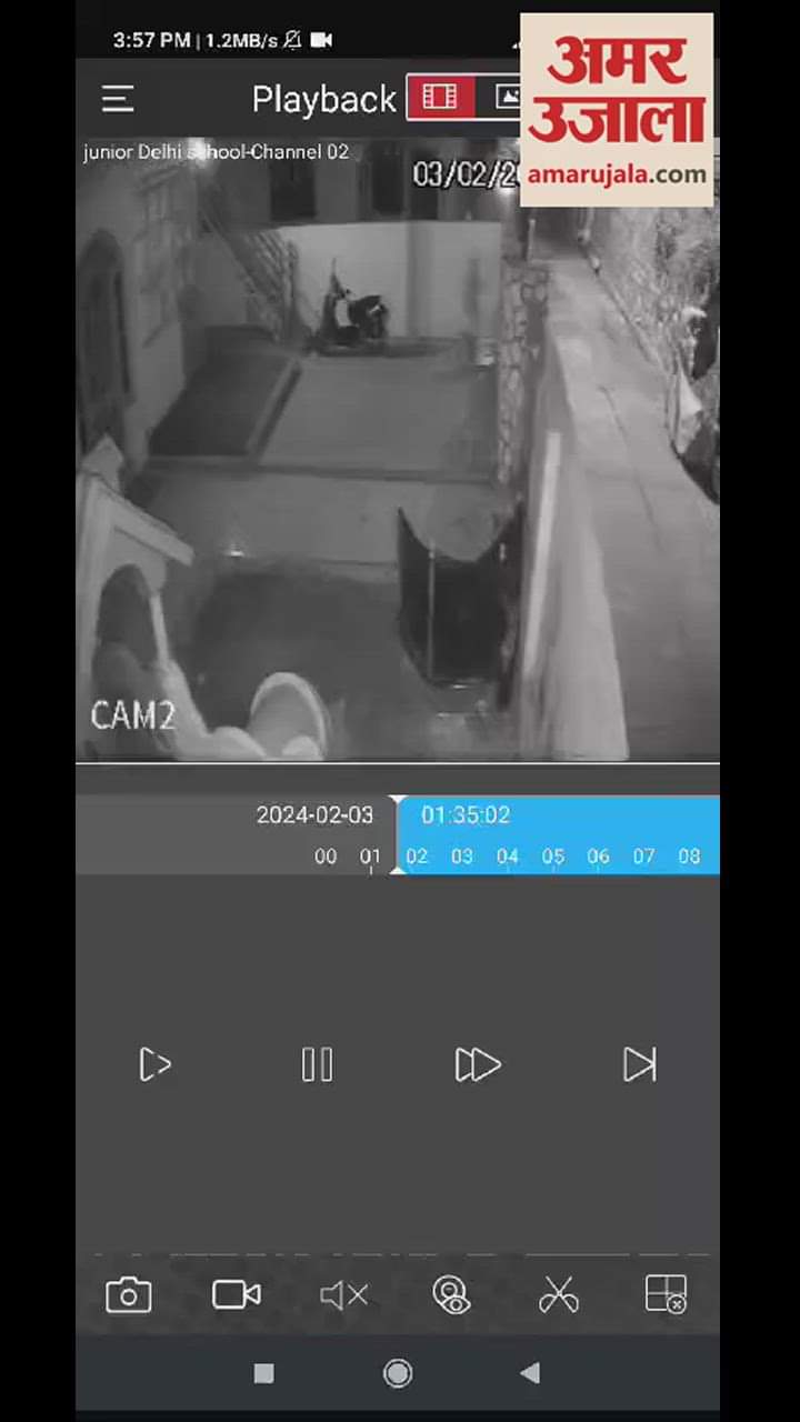 सीसीटीवी कैमरे में कैद हुआ गुलदार