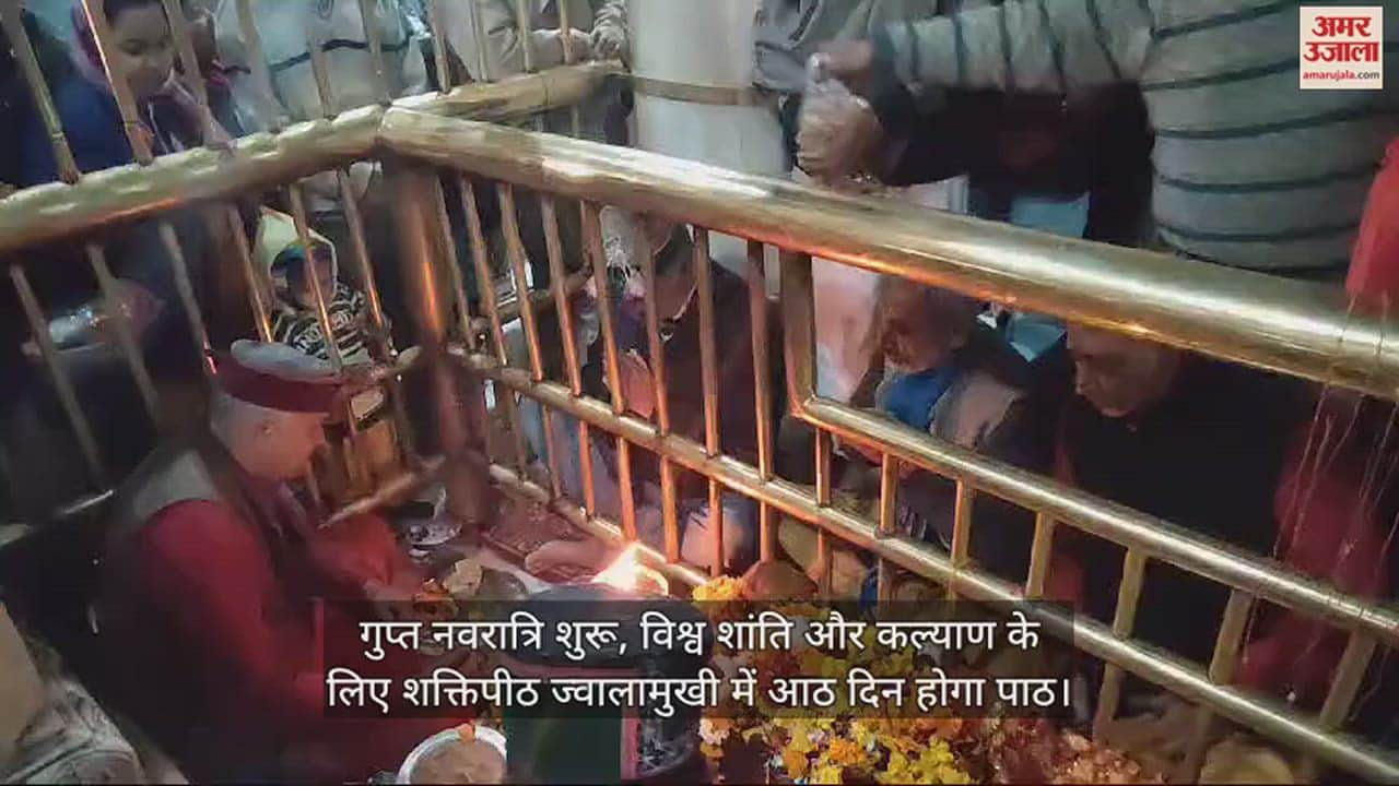 VIDEO : Gupta Navratri begins in Shaktipeeth Jwalamukhi for world peace and welfare