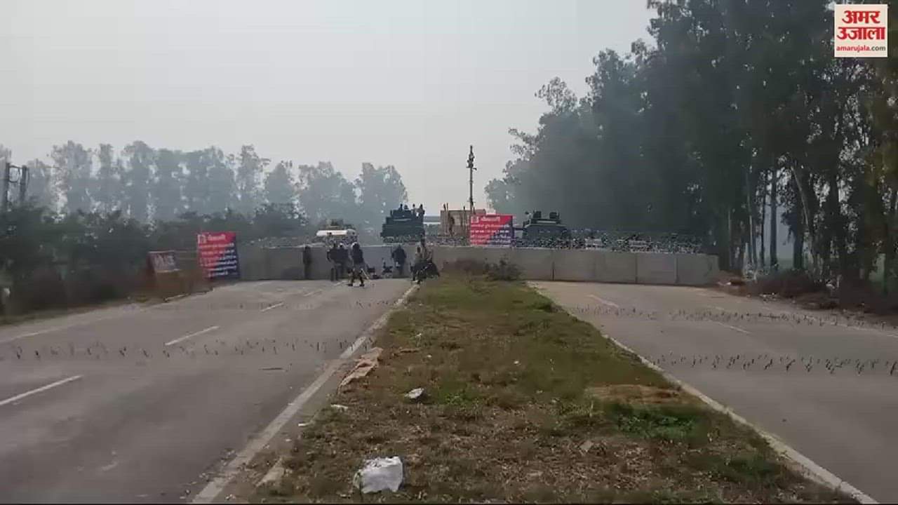 VIDEO : दातासिंह वाला बॉर्डर पर बाइकों के साथ पहुंचे किसान, पंजाब की ओर खड़े हैं युवक