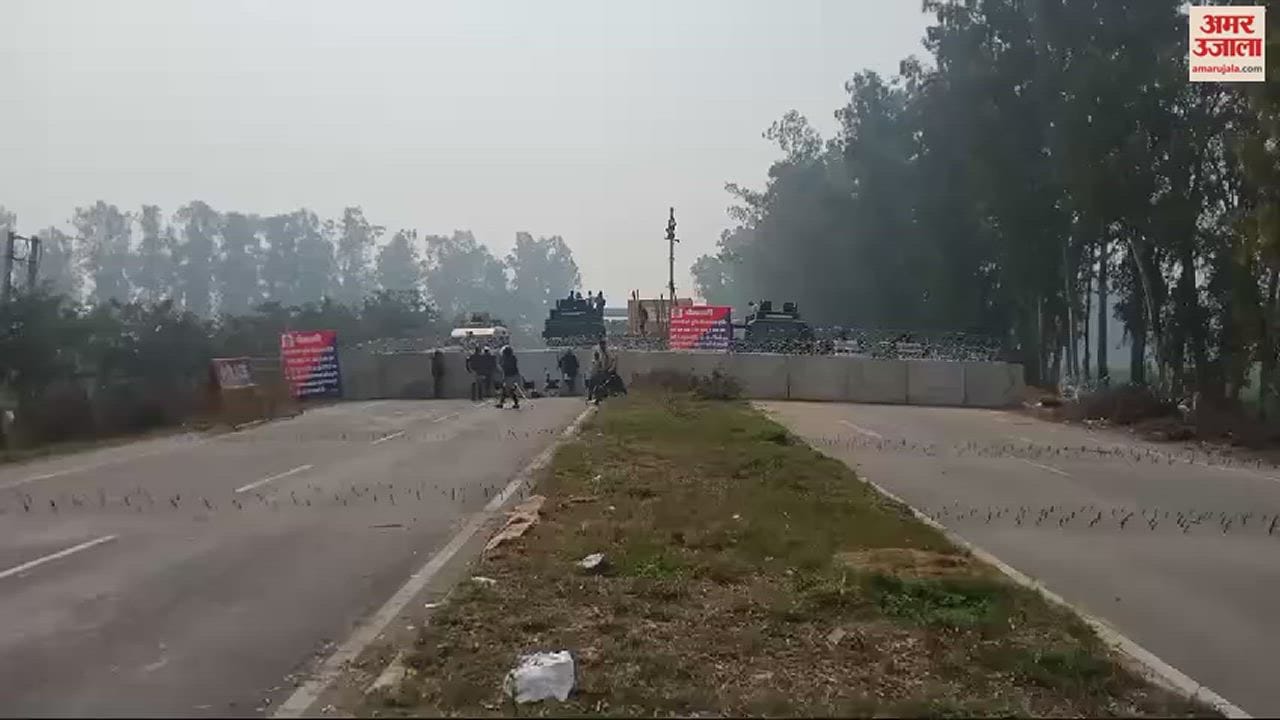 VIDEO : दातासिंह वाला बॉर्डर पर बाइकों के साथ पहुंचे किसान, पंजाब की ओर खड़े हैं युवक