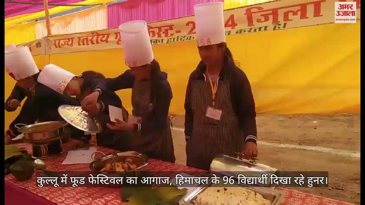 VIDEO : Food festival begins in Kullu, 96 students from Himachal are showing their skills