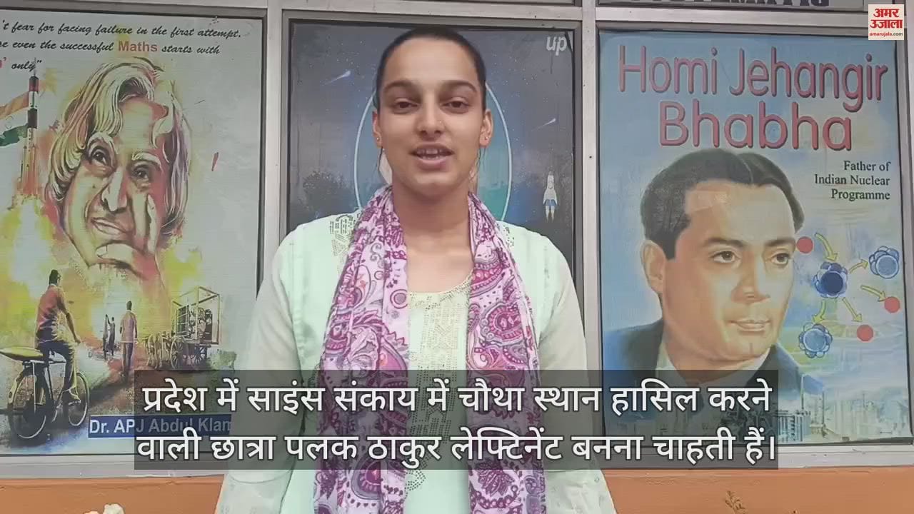 VIDEO : Got fourth position in the state in Science Faculty Palak Thakur wants to become Lieutenant