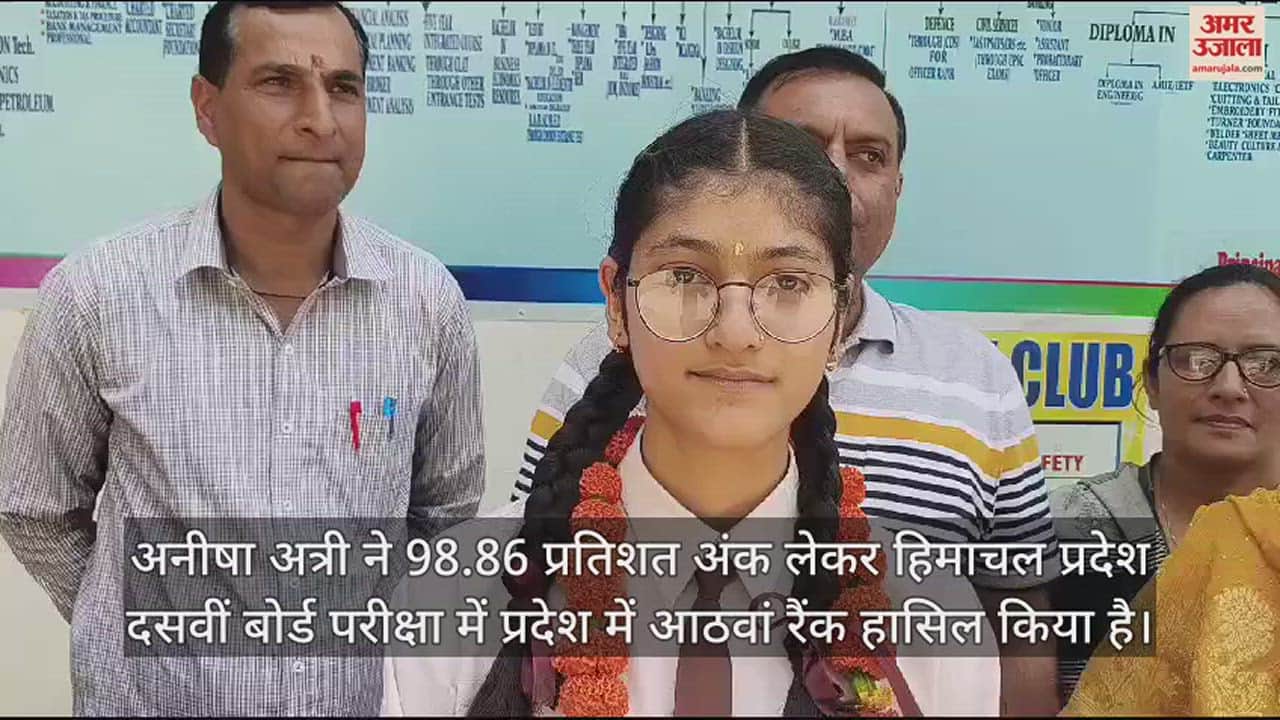 VIDEO : Anisha Attri of Gurukul Public Sr Sec School Pakka Paroh achieved eighth rank