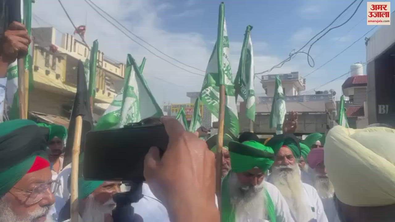 VIDEO : किसानों ने BJP उम्मीदवार व मंत्री को घेरा, कहा- ‘सानूं सवेर दा फाहे लाया, तुस्सी गुलाब जामुन खा रहे ओ’